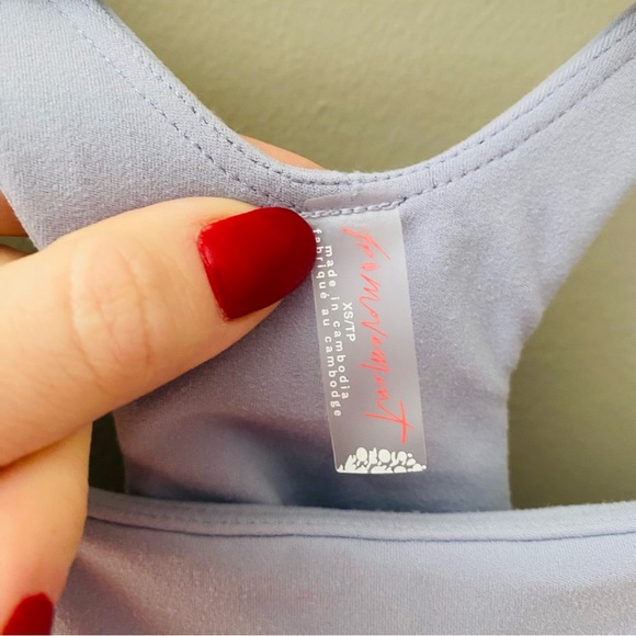 Free People NWT Never Better Runsie Blue/Purple Sz XS - Picture 6 of 12